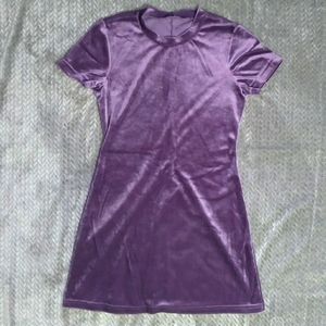 Royal Purple Velour Dress
